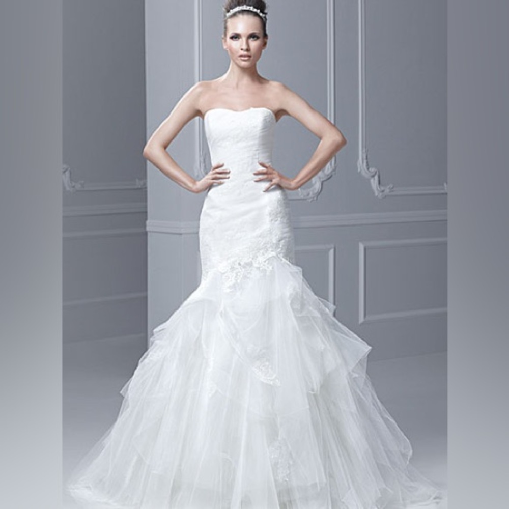 Enzoani Tulle Fit and Flare Wedding Gown